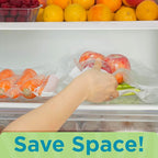 Home Logic Vacuum Bags for Food Sealer Pre-Cut Combo Pack 16gal & 32qt for Freezer and Sous Vide - Microwave Safe Clear
