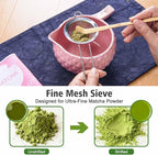 Matcha Whisk Bowl Set, 7PCS All-in-One Japanese Tea Set Includes Matcha Bowl with Spout, Bamboo Whisk (Chasen) with Stand, Scoop, Sifter, Complete Kit for Ceremony, Gift for Matcha Tea Lovers（Pink)