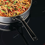 KitchenAid 5-Ply Clad Stainless Steel Stainless Steel Induction Saute Pan with Lid, 5 Quart - Polished Stainless Steel