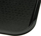 Carlisle FoodService Products CFS CT121603 Cafe Standard Plastic Cafeteria/Fast Food Tray, NSF Certified, BPA Free, 16" Length x 12" Width, Black (Pack of 24)