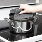 All-Clad Premium Pot Holder & Hot Pad: Heat Resistant to 500 Degrees - 100% Cotton, 10""x6.25"" Hot Pad for Kitchen and Barbeque, (1-Pack), Pewter