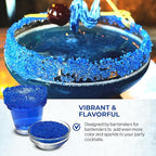 Snowy River Royal Blue, Cocktail & Margarita Sugar Rimmer - Vibrant Color Glass Rimming Sugar with Medium Crystal Texture - 16oz