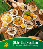 100% Compostable Paper Plates, 7 Inch, 125 Count, Heavy Duty Disposable Plates by Biodegradable Bagasse, Dessert Plates Bulk for Party | Microwave-Safe | Soak-Resistant, Cut Resistant