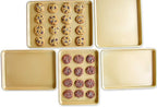 Nordic Ware Naturals Aluminum NonStick Baker's Quarter Sheet Small, Gold
