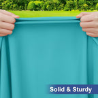 homing Rectangle Table Cloth Cover, Waterproof Polyester Elastic Fitted Tablecloth, Fits for 5 Foot Folding Tables, Washable Table Protector for Picnic, Camping, Outdoor (Turquoise, 30" x 60")