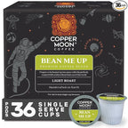 Copper Moon Single Serve Coffee Pods For Keurig K-Cup Brewers, Light Roast, Bean Me Up Blend, 36 Count