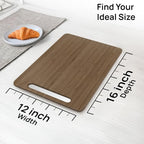 Ibyx Elegant Sliding Tray for Your Coffee Maker & Heavy Kitchen Appliances - Sturdy, Slides Easily from Under The Cabinet (Brown, 12”W x 16”D)