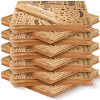 1400 Pcs 12 x 12 Inch Deli Wax Paper Sheets Grease Resistant Tray Basket Liners Newsprint Paper Water and Grease Proof Sandwich Wrapping Square Hot Dog Wrappers for Food Baking (Brown)