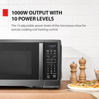 TOSHIBA ML4-EM12PA(BS) Countertop Microwave Oven with Smart Sensor, One-Touch Cooking, and 13 Auto Menus, 1000 Watts, 1.2 Cu.Ft. with 12.4-Inch Turntable, Black Stainless Steel