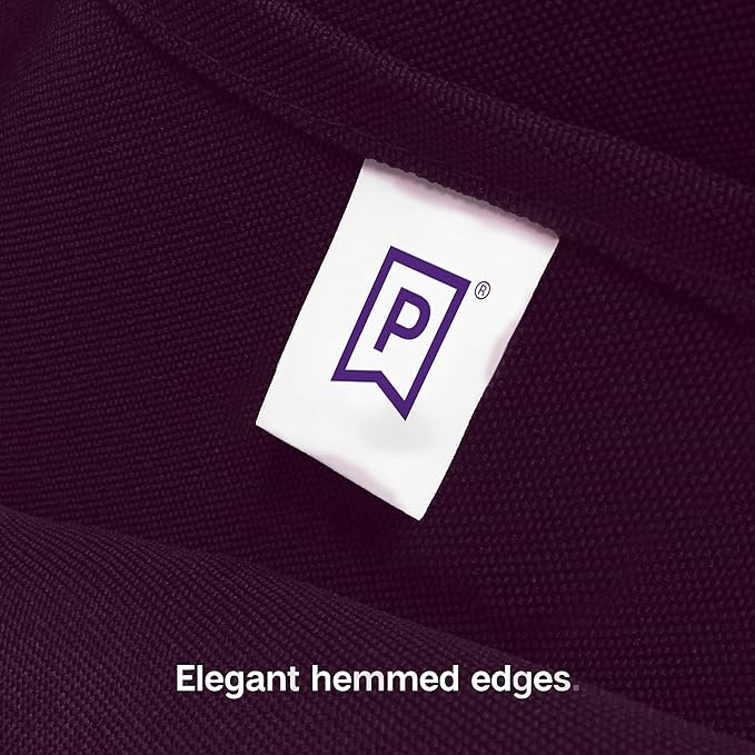 Gee Di Moda Rectangle Tablecloth - 70 x 120 Inch Eggplant - Heavy Duty Washable Polyester - For 6 or 8 Foot Rectangular Table