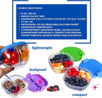 Yumbox Snack Bowl – 3-Compartment Leakproof Snack & Breakfast Container for Kids & Adults – Reusable Bento Snack Box for Yogurt, Parfaits, Fruit, Veggies & Small Meals