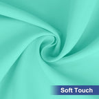 homing Rectangle Table Cloth Cover, Waterproof Polyester Elastic Fitted Tablecloth, Fits for 6 Foot Folding Tables, Washable Table Protector for Picnic, Camping, Outdoor (Aqua, 30" x 72")