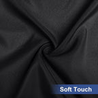 homing Rectangle Table Cloth Cover, Waterproof Polyester Elastic Fitted Tablecloth, Fits for 8 Foot Folding Tables, Washable Table Protector for Picnic, Camping, Outdoor (Black, 36" x 96")
