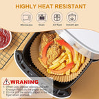 100Pcs Small Air Fryer Liners Disposable, Parchment Sheets Round, 6.5 Inch Round Airfryer Paper Basket Bowl Liner for Baking Cooking Food