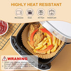 Air Fryer Paper Liners: 125Pcs Air Fryer Liner Disposable, Oilproof Waterproof Airfryer Parchment Paper Baking Liner Round Basket(6.5inch)