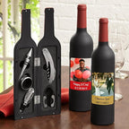 Let's Make Memories Personalized Photo 5-Piece Wine Tool Set - Wine Bottle Opener - Pink