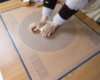 Silicone Pastry Mat 34x26 Inch - Nonstick Baking Mat Perfect for Dough, Pastry, Pie Crust, Fondant, Bread, Cookies, Pasta, Pizza