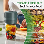 Mason Jar Vacuum Sealer Kit, Electric Sealer for Wide and Regular Mouth Mason Lids, Canning Vacuum Sealer Mason Jar, Automatic Vacuum Sealer Machine for Food Storage - Saxe Blue