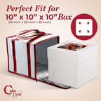 Cakebon 10-Inch Insulated Cake Bag with Ice Pack Sheets – Premium Cooling Solution for Cakes, Pastries & Cupcakes – Durable, Reusable, Moisture-Proof Design for Bakers & Food Deliveries (1-pack)