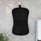 All-Clad Premium Pot Holder & Hot Pad: Heat Resistant to 500 Degrees - 100% Cotton, 10"x6.25" Hot Pad for Kitchen and Barbeque, 4-Pack, Black