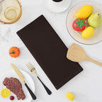 Homaxy 100% Cotton Waffle Weave Kitchen Dish Towels, Ultra Soft Absorbent Quick Drying Cleaning Towel, 13 x 28 Inches, 6-Pack, Dark Brown