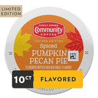Community Coffee Spiced Pumpkin Pecan Pie Flavored Keurig Coffee Pods, 10 Count, Limited Edition, Medium Roast, 10 count (Pack of 1)