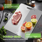 3 Pack Titanium Cutting Board-100% Pure Titanium Cutting Boards For Kitche,Easy to clean, Double-sided food-grade Cutting Board For Meats, Fruits And Vegetables (M+L+XL)