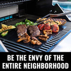 Grillaholics Premium BBQ Grill Tools – The Ultimate Grilling Gift for Dad - Luxury 4-Piece Barbecue Utensils Grill Set with Wooden Gift Box