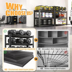 Heavy Duty Garage Shelving, Metal Storage Shelves, 3 Tier Adjustable Storage Shelves, Metel Shelving, Industrial Utility Rack for Garage, Warehouse, Workshop,31.5" H×34" W×18" D