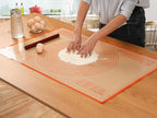 Pastry Mat 36x24 Inch Silicone Baking Mats Perfect for Dough, Pastry, Pie Crust, Fondant, Bread, Cookies, Pasta, Pizza, Kitchen Counter Mat