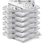 1400 Pcs 12 x 12 Inch Deli Wax Paper Sheets Grease Resistant Tray Basket Liners Newsprint Paper Water and Grease Proof Sandwich Wrapping Square Hot Dog Wrappers for Food Baking (White)