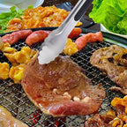 12 Pcs Stainless Steel Serving Tongs for Cooking, 7" 9" 12" Heavy Duty Metal Lockable Kitchen Salad Tongs Small Grill Tong for Food, BBQ, Toaster, Non-slip Grip