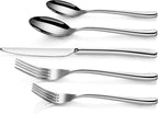 Artaste 56525 Rain II Forged 18/10 Stainless Steel Flatware 20 Piece Set, Service for 4, Silver