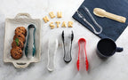 New Star Foodservice 35629 Utility Tong, High Heat Plastic, Scalloped, 9 inch, Set of 12, Beige