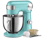 Cuisinart Stand Mixer, 12 Speed, 5.5 Quart Stainless Steel Bowl, Chef’s Whisk, Mixing Paddle, Dough Hook, Splash Guard w/ Pour Spout, Periwinkle Blue, SM-50BL