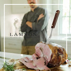 Lamson 7" Granny Fork with 3-Tines - High-Carbon Stainless Steel Forks, Riveted Walnut Handle - Versatile Kitchen Dinner utensil for Meat, Vegetables - Handcrafted in USA