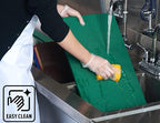 CURTA Cutting Boards for Kitchen, 30" x 18" x 0.5" Green Color Coded Plastic Commercial Chopping Board with Anti Slip Surface Dishwasher Safe