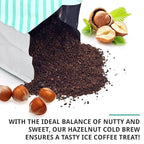 Cold Brew Organic Coarse Ground Flavored Coffee, Hazelnut Flavor, Dark Roast, Colombian Supremo, Coarse Grind for Cold Brew & French Press,1 LB (Pack of 2)