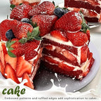 10-Pack Round White Cake Drum Board 10 Inch Sturdy 1/2 Inch Thick Full Wrap Edge Cake Base for Heavy Tiered Cakes(10" White)