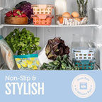 Ello Duraglass 3.4 Cup Meal Prep Sets 10Pc, 5 Pack Set- Glass Food Storage Container with Silicone Sleeve and Airtight BPA-Free Plastic Lids, Dishwasher, Microwave, and Freezer Safe, Halogen Blue