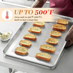 12 Pack Half Size Baking Sheet Pans Perforated, Aluminum Commercial Cookie Sheets Non-Stick, 18"x13"
