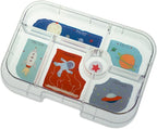 Yumbox Original Leakproof Kids Bento Box – 6-Compartment Tray – BPA-Free, Easy-Clean, Compact Lunchbox for Toddlers to Age 8 – Ideal for School (Surf Blue Rocket)