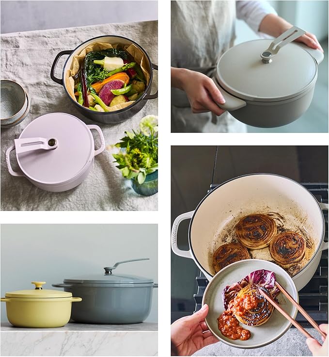 Vermicular Oven Pot 2.0 | Lightweight Enameled Cast Iron Pot | 26cm (5.9 Qt) | Non-Toxic | Induction-compatible | Dutch Oven | Made in Japan | Deep Ocean Blue
