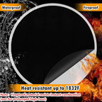 47" Round Fire Pit Mat Compatible with Solo Stove Bonfire, 3-Layer Outdoor Under Grill Mat Patio Deck Protector BBQ Mat,Fire Proof Pads for Under Fire Pit,Charcoal Grills,Griddles and Smokers
