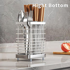 Kitchen Utensil Drying Rack,304 Stainless Steel Chopsticks Spoon Fork Knife Drainer Basket Flatware Storage Drainer, Dish Drainer for Kitchen Counter