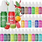 Food Coloring Liquid - 26 Vibrant Colors Food Dye, Tasteless Concentrated Food Coloring for Icing, Cake Decorating, Baking, Fondant, Baking supplies Supplies - 0.25 Fl. oz