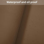 Leather Desk Mat,1.8mm Thick,12x42 Inch Desk Cover,Gold Desk Mat,Dresser Cover Top,Nail Table Mat,Dresser Cover,Quartz Countertop Protector,Table Sticker Cover(Mud Color+Champagne Gold,12×42)