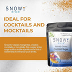 Snowy River Copper, Cocktail & Margarita Sugar Rimmer - Vibrant Color Glass Rimming Sugar with Medium Crystal Texture - 4oz