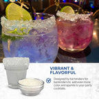 Snowy River Pearl, Cocktail & Margarita Sugar Rimmer - Vibrant Naturally Colored Sugar for Cocktail Rimming, Baking & Decorating, Medium Crystal - 80oz