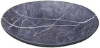 Carlisle FoodService Products Ridge Reusable Plastic Plate Dinner Plate for Home and Restaurant, Melamine, 10.5 Inches, Soapstone, (Pack of 12)